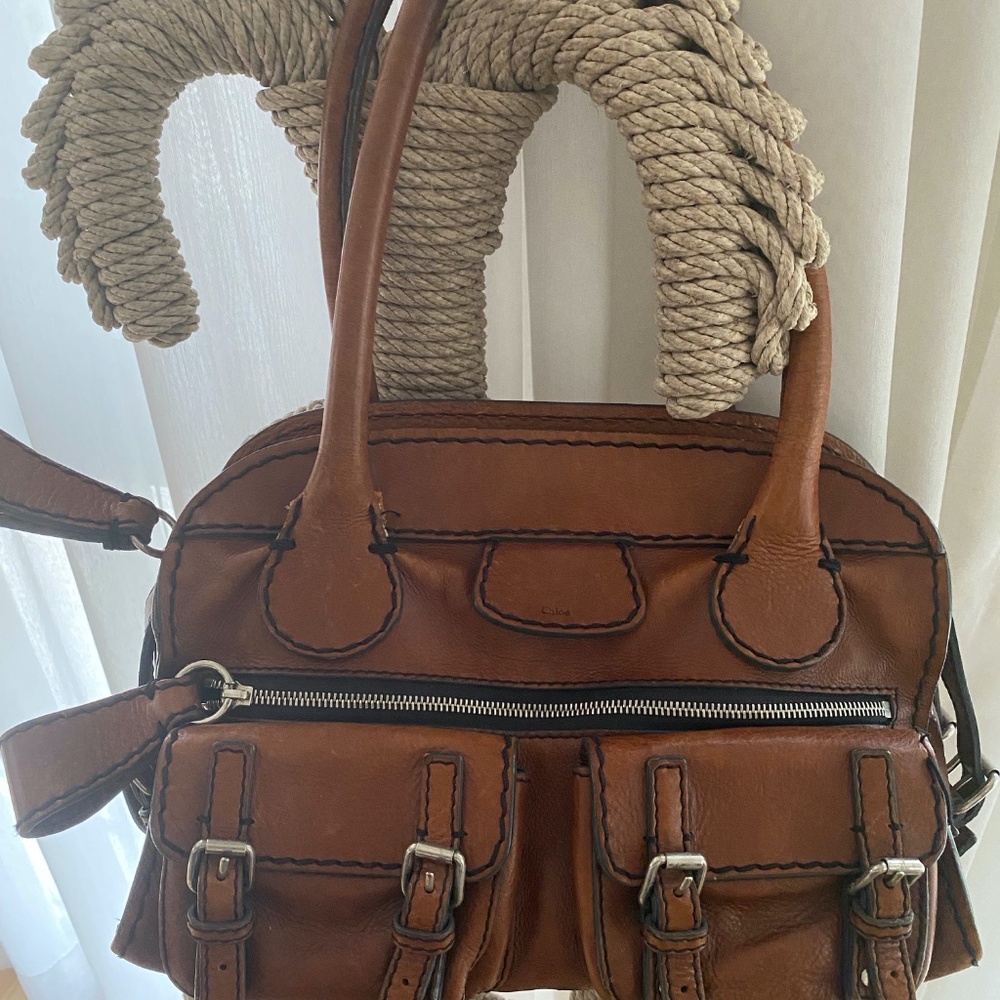 Chloé Cognac Leather Shoulder Bag